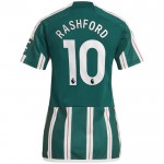 Günstige Fußballtrikots Manchester United Rashford 10 Frauens Auswärtstrikot 2023-24 Kurzarm